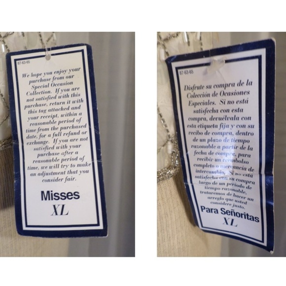 NWT Stenay XL Silk White Bead Sequin Top Sleeveles - Picture 5 of 8